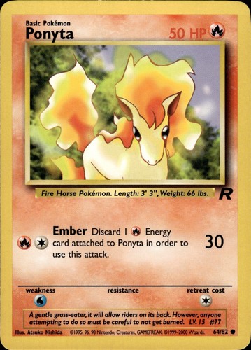 Pokemon team rocket common - rocket,