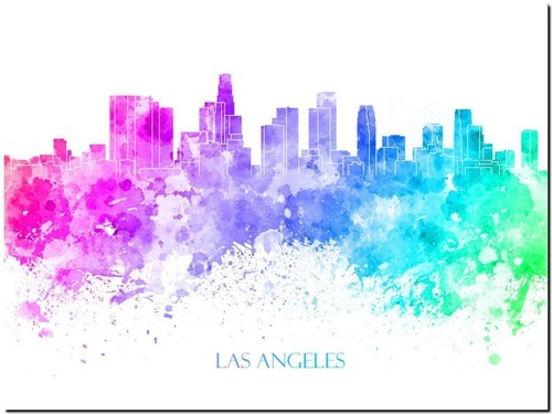 Las angeles city skyline - las,
