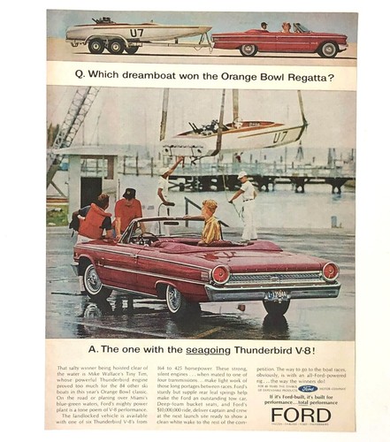 Pubblicità ford thunderbird - pubblicità,