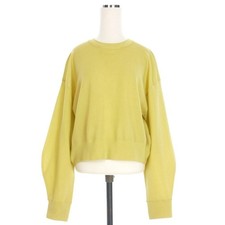Maglione maglia trasparente Mila Owen 25SS manica lunga lime taglia unica