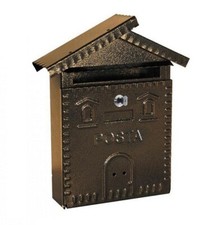CASSETTA CASSETTE POSTA POSTALE BATTUTO BUCA LETTERE ACCIAO VERNICIATO ESTERNO