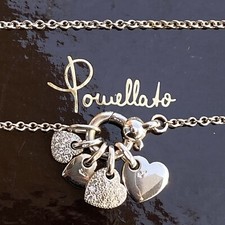 Pomellato Collana Ciondoli Cuori Oro Bianco 18kt Brillanti Rara Retail 8.900e