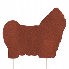 Shih Tzu cane figura corten giardino decorazione regalo insegna