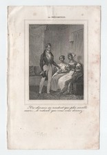 Antica stampa satira francese - stampa,