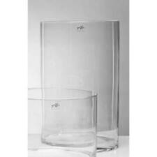 Vaso di Vetro, Vetro Decorativo, da Tavolo Cyli H.30cm D.25cm Cilindrico Tondo
