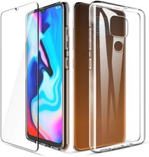 COVER CUSTODIA PER MOTOROLA E7 PLUS + PELLICOLA IN VETRO TEMPERATO 9H SCHERMO 