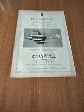 1951 ROLLS ROYCE AERO ENGINE GLOSTER METEOR 8 CACCIA D' APPOGGIO VINTAGE  AD