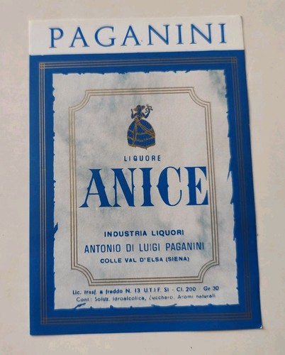 Etichetta liquore anice - liquore,