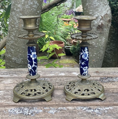 Coppia antichi candelabri - di,