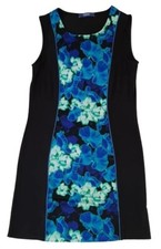 RAGNO BEACHWEAR Vestito abito prendisole blu viscosa fiori donna ragazza tg. 44