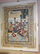 antico dipinto su seta