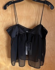 Top Camicia Zara Nero