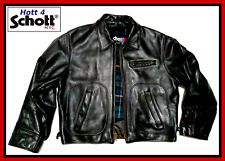 Magnifica giacca uomo SCHOTT in pelle nera 630. Condizioni e qualità fantastiche