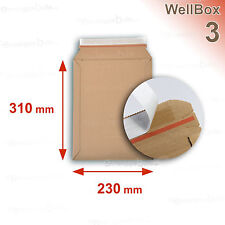 50 Enveloppes carton rigide renforcé 238x316 mm Wellbox 3