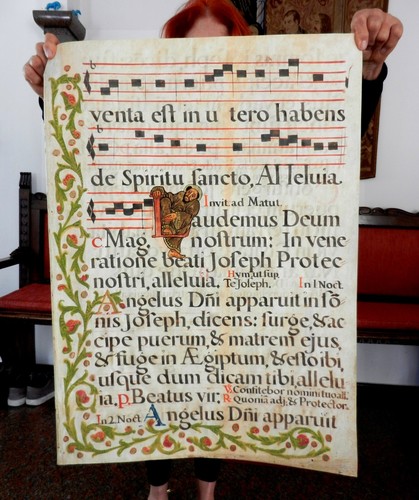 Antico antifonario corale - l-lt,