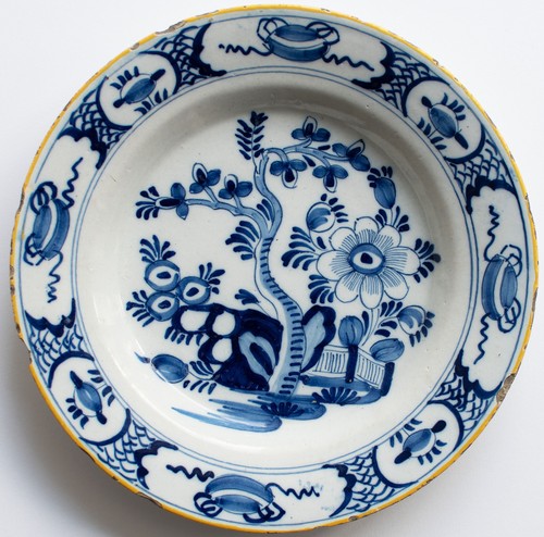 Piatto ceramica delft - delft, dipinto