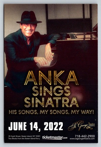 Cartolina concerto paul anka - cartolina,