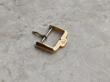 PAUL PICOT VINTAGE GOLD PLATED WATCH STRAP BUCKLE FIBBIA OROLOGIO UHREN 18mm 