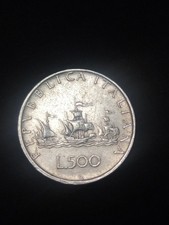 Moneta argento 500 lire - 500,