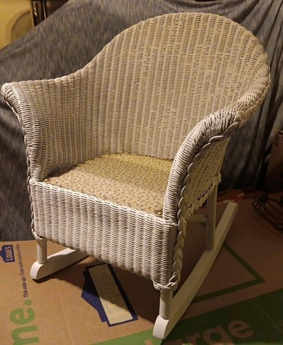 Sedia dondolo vintage - sedia,