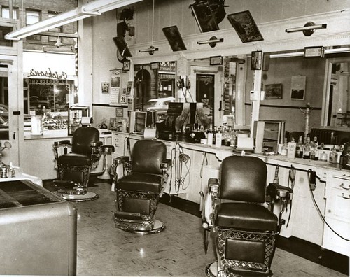 Sedie barbiere vintage 1950 - da,