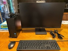 Pacchetto monitor HP 27 pollici e desktop sottile Intel Core i3-12100 8 GB RAM 512 GB SSD