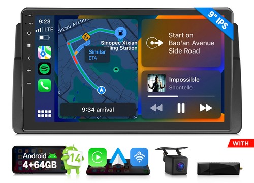 Dab per bmw e46 android - dab+per, 9"