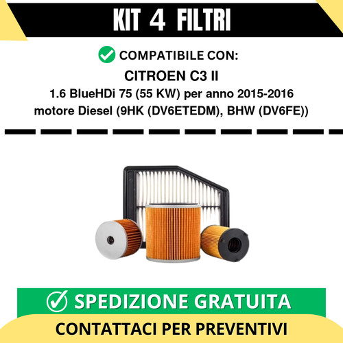 Kit filtri risparmio per - 4,