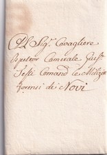 ZZ518-DUCATO DI MODENA-LETTERA DA MODENA A NOVI FIRMA MUNARINI