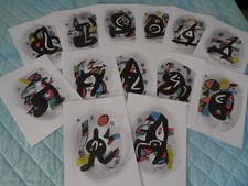 Joan Mirò - le melodie acide 13 stampe commemorative in edizione limitata Italia