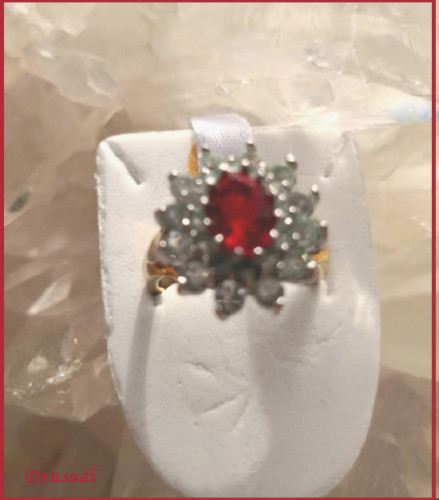 Anello vintage laccato oro - anello,