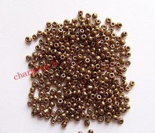 15gr  perline conteria in vetro  3mm  8/0 colore bronzo bijoux