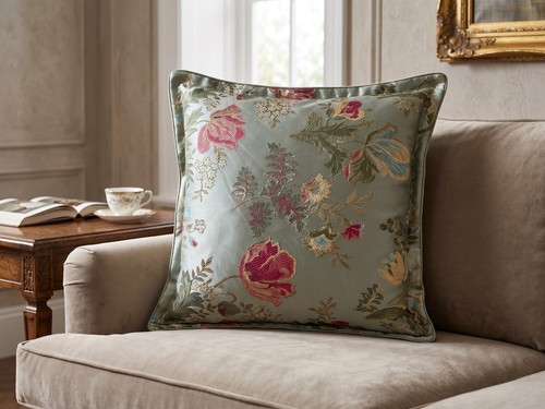 Cuscino arredo elegante verde - ,