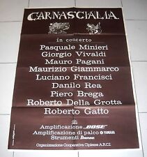 Manifesto Concerto CARNASCIALIA 1979 MAURO PAGANI Roberto Gatto DaniloRea Poster