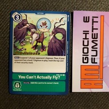 EX CAN'T ACTUALLY FLY? BT5-101 U pre-release in inglese, Originali DIGIMON