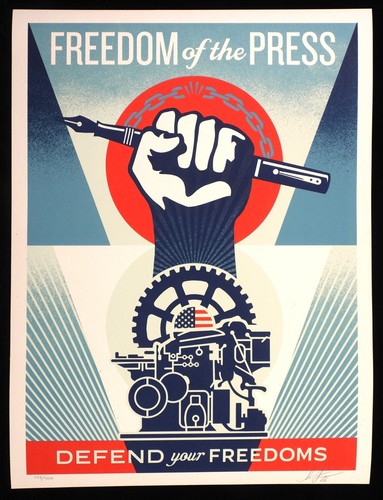 Shepard fairey libertà - shepard, di