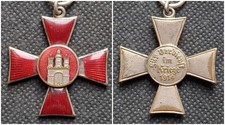 Medaglia Croce Anseatica di Amburgo Hanseatenkreuz 1915