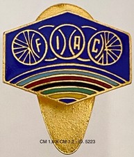 FIAC BOLOGNA DISTINTIVO PUBBLICITARIO AZIENDA COMPRESSORI ARIA