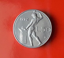 50 LIRE 1992 ERRORE - FRATTURA