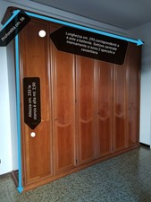 Camera da letto matrimoniale completa usata in legno di noce