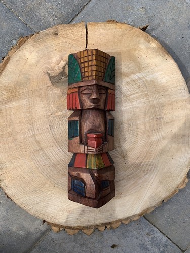 Totem legno intagliato - legno,