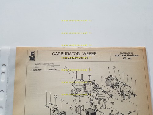 Weber carburatore icev - weber, 32