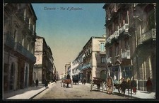 Cartolina Taranto, Via d'Acquino 