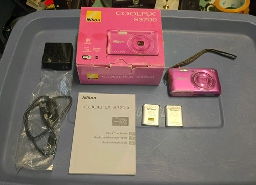 Nikon coolpix s3700 rosa - s3700,