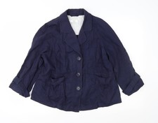 Giacca blu donna UK taglia 14