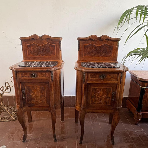 Coppia comodini noce xix - noce,