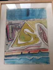 Claudio Costa(1942-1995)Senza Titolo  Tecnica Mista Su Carta 40 X 30 Cm 