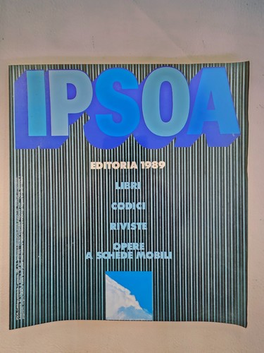 Ipsoa editoria 1989 - editoria, catalogo