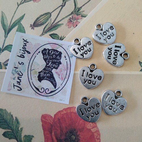 Charms ciondoli cuore love - ciondoli,
