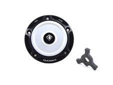 Tappo Serbatoio Benzina Nero-silver Ducabike Per Ducati Monster 400 2000 > 2002